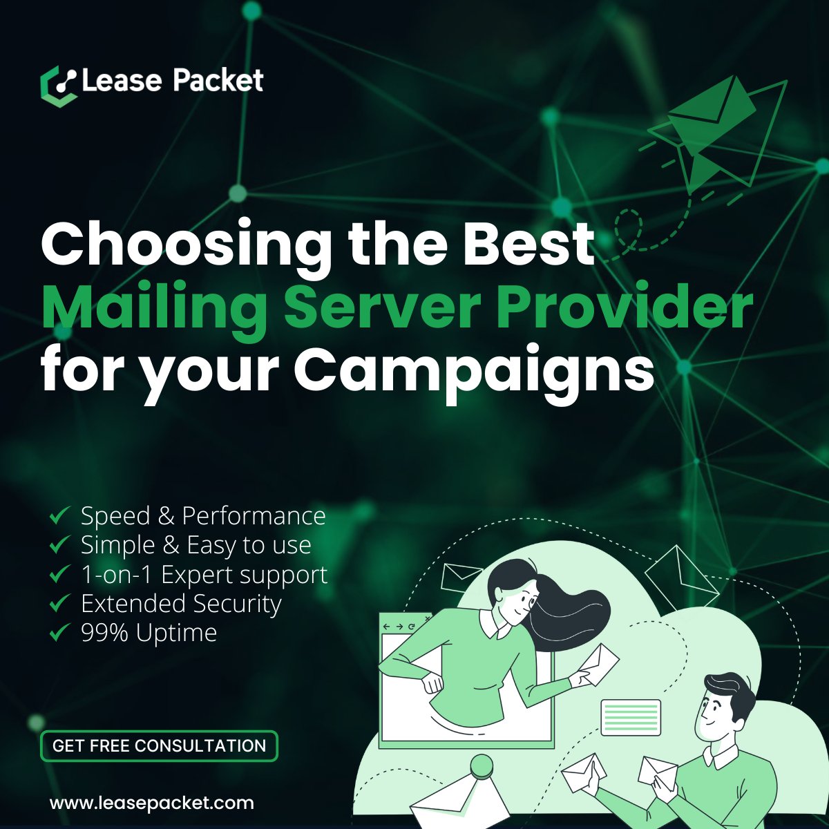 lease_packet's tweet image. Maximize your email campaign success with the right mailing server provider. A strong mailing server is key to the success of your campaigns. Make the smart choice with Lease Packet!
.
.
#EmailMarketing #MailingServer #ServerSolutions
#MarketingCampaign #EmailCampaigns