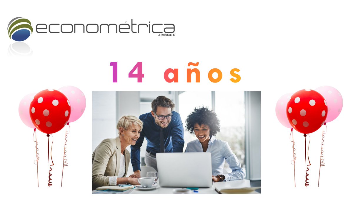 ¡Celebramos 14 años impulsando decisiones económicas y financieras en Venezuela y América Latina! 🎉 Gracias a nuestros clientes, aliados y equipo por ser parte de este camino. ¡Vamos por más éxitos juntos! 💼🌎 #Econométrica #14AñosDeExcelencia #EconomíaYFinanzas