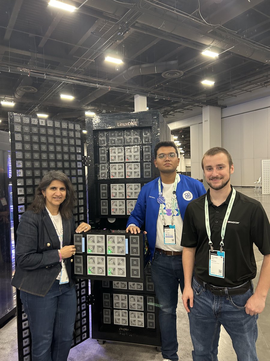 OpenMFProject's tweet photo. @Rituraj_M50 attended #IBMTechXchange and presented a demo of the #COBOLProgrammingCourse with @OpenMFProject #ambassadors &amp; co-chairs @Sudharsana_SS &amp; @MikeBauerRacing. Watch the video here: https://t.co/BVgVaFy54p  @IBM @BroadcomMSD #OpenMainframe #COBOLRocks https://t.co/chtZg0N8Oh