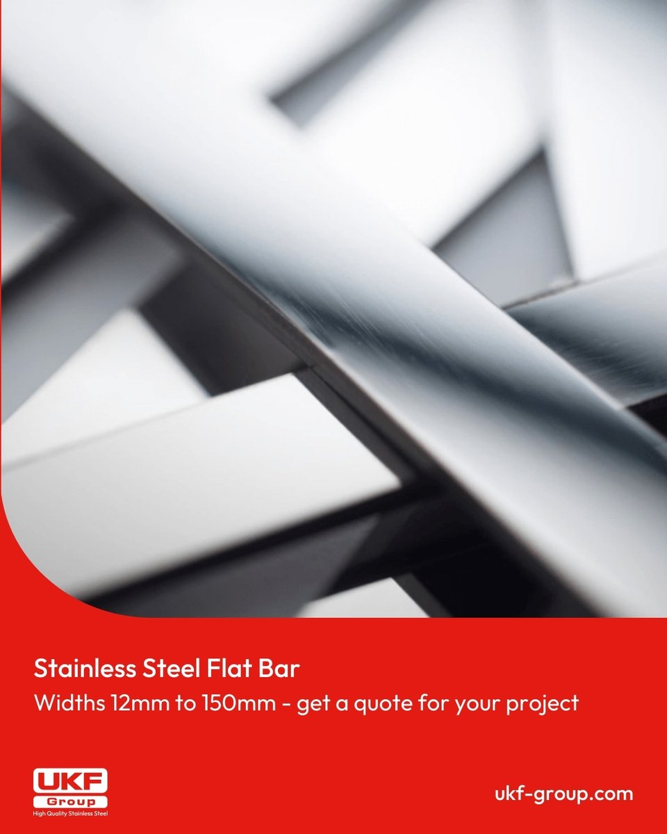 UKFGroup's tweet photo. Crafted from durable & corrosion-resistant stainless steel and available in a large range of grades
Order flat bars for your project
https://t.co/gxH35pRQAU
#UKF #UKFGroup #PrecisionCraftsmanship #StainlessSteel #MetalProcessing #SteelSupply #StainlessProcessing #MetalCutting https://t.co/Z65LN5MbRX