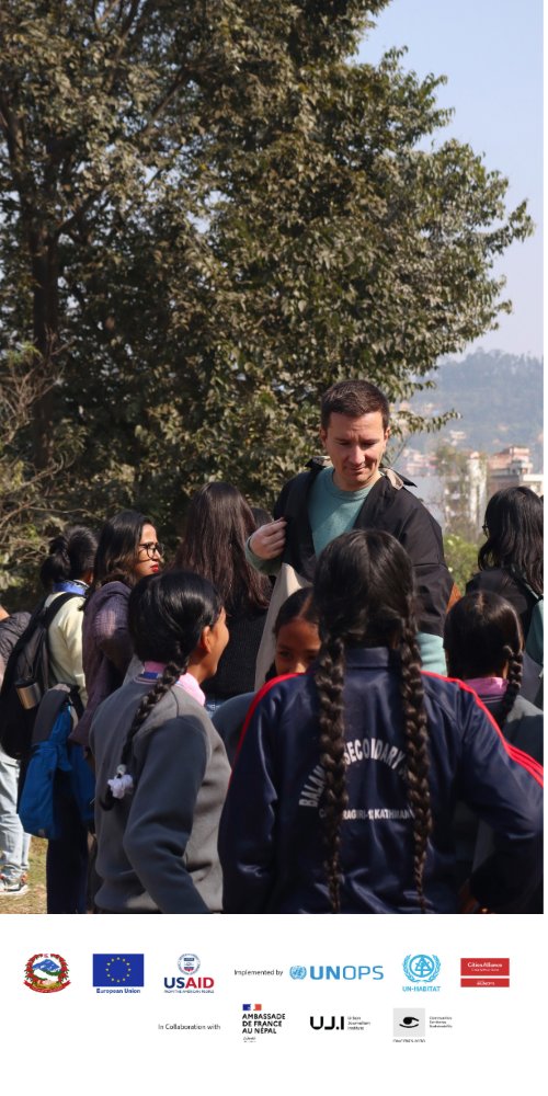 UNOPS_Nepal's tweet photo. #UrbanWalk led by Prof. Dr. Sanjaya Uprety in #PublicOpenSpaces of @chandragirimun provided journalists from different municipalities of Nepal insights on pressing urban issues to support them in finding new angles for impactful #UrbanJournalism.
#Cities4Women https://t.co/IkIn21KHTq