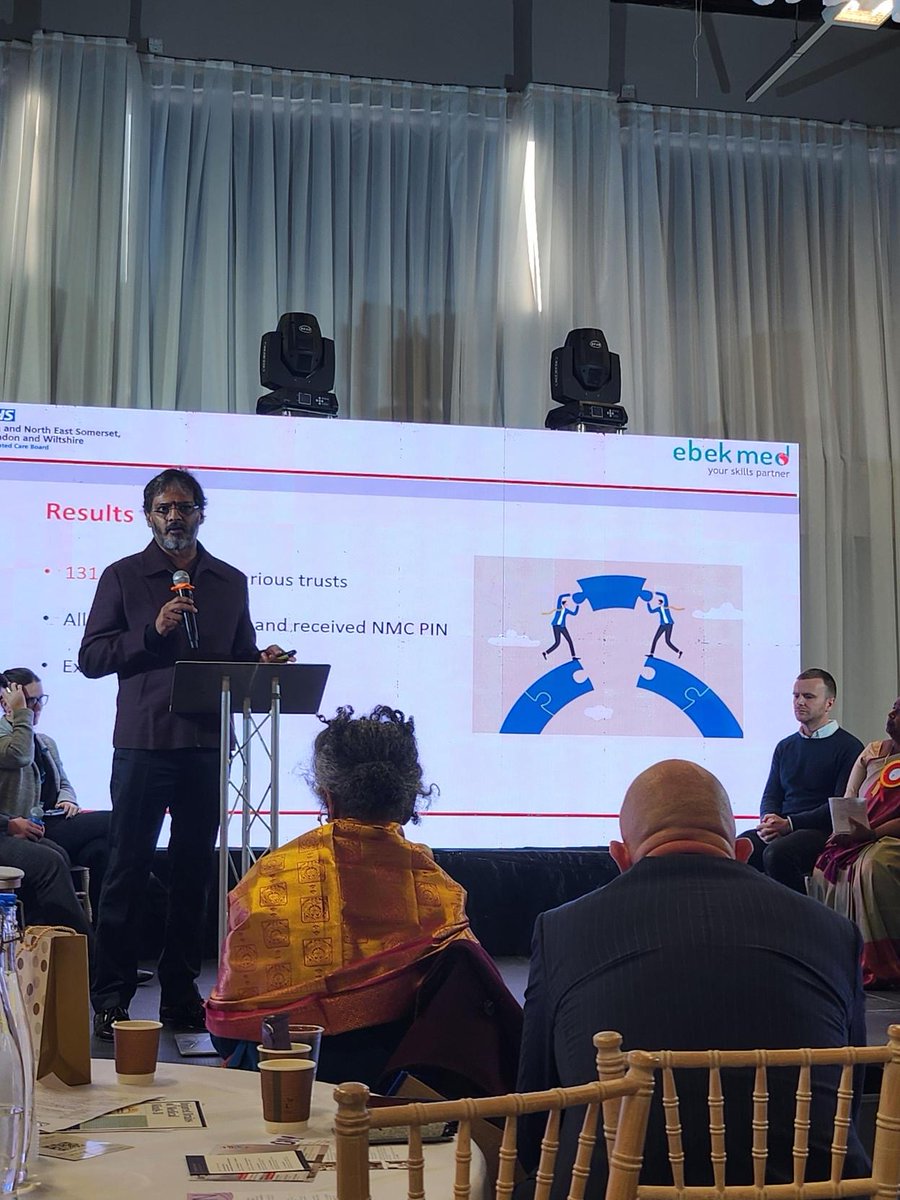Partnership for progress- fulfilling dreams for global aspiration. Mr.Sreekanth, chairman and MD at Ebek sharing the conventional approach and innovative practices to support vacancies in Mental Health in the UK NHS. #BINAAC2024