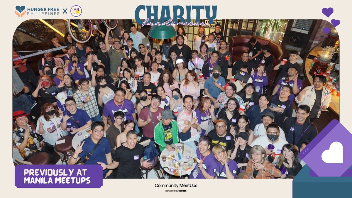 MORE MANILA MEETUPS HIGHLIGHTS 💜

Here are some memorable moments for you to look back on our last meetup. Join us this December 7 at Howlers Manila for <a href="/ManilaMeetUps/">Manila MeetUps</a>! We’ll be part of a Guinness World Record event and featured on Twitch’s Frontpage at 8PM.

#ManilaMeetUps