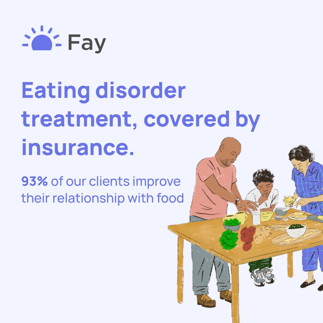 We're excited to highlight Fay, helping connect you with dietitians covered by insurance and enabling you to meet in-person or online from the comfort of your home.

Locate eating disorder treatment providers in your area through our treatment directory: bit.ly/EDHdirectory