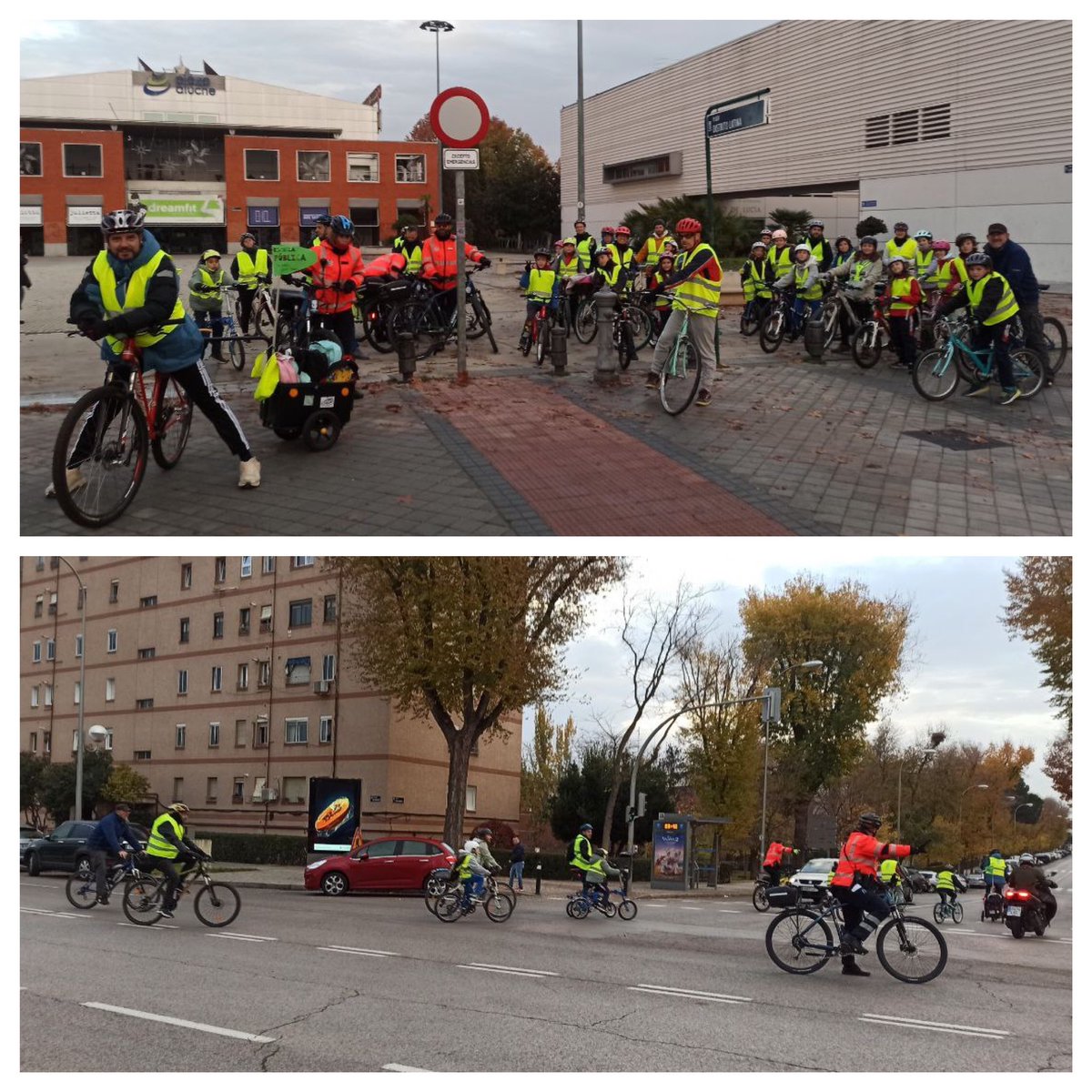 🚴‍♀️🚴‍♂️ ¡El Bicibús de noviembre del CEIP Manuel Bartolomé Cossío ha sido todo un éxito! 🌟 Una jornada llena de compañerismo, sostenibilidad y diversión. Gracias a todas las familias, agentes de movilidad y alumnado por pedalear juntos hacia un futuro más verde. 🌍💚