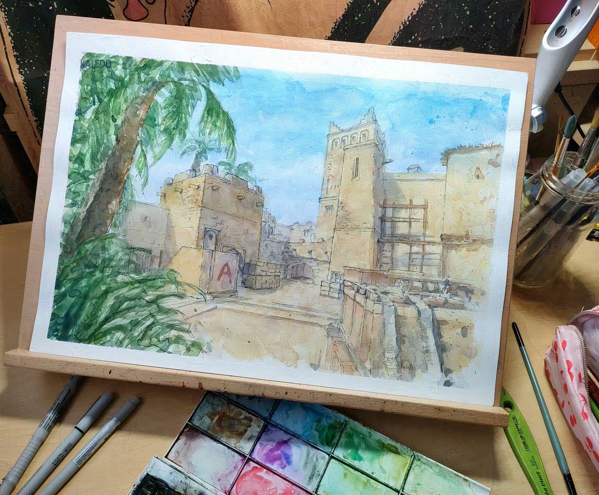 kaledo69's tweet image. i did it on A3 format with watercolors and tears. 

#CSGO #counterstrike #watercolors