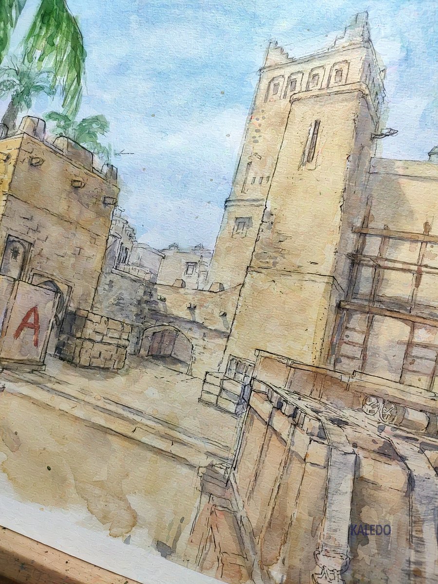 kaledo69's tweet image. i did it on A3 format with watercolors and tears. 

#CSGO #counterstrike #watercolors