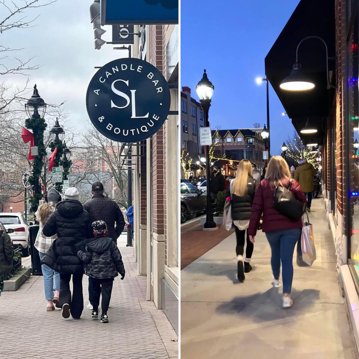 ⏰What a FUN day ahead🎁in Downtown Naperville! Black Friday shopping is already underway! Most stores open at 10am, but many open EARLY  with BIG SALES! Tonight, starting at 7pm is the annual Holiday Parade of Lights! Come enjoy! 🎅 Visit  downtownnaperville.com