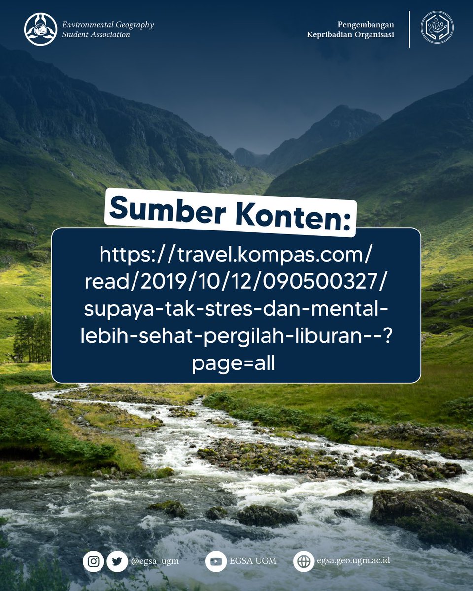 [EGSHARE]

Halo, Sedulur EGSA!

Siapa nih sedulur EGSA yang lagi burnout ? Salah satu caranya bisa diatasi dengan liburan lho, yuk langsung simak EGSHARE berikut😉

#PKO
#KabinetBhumiwara
#EGSA20242025
#EGSA