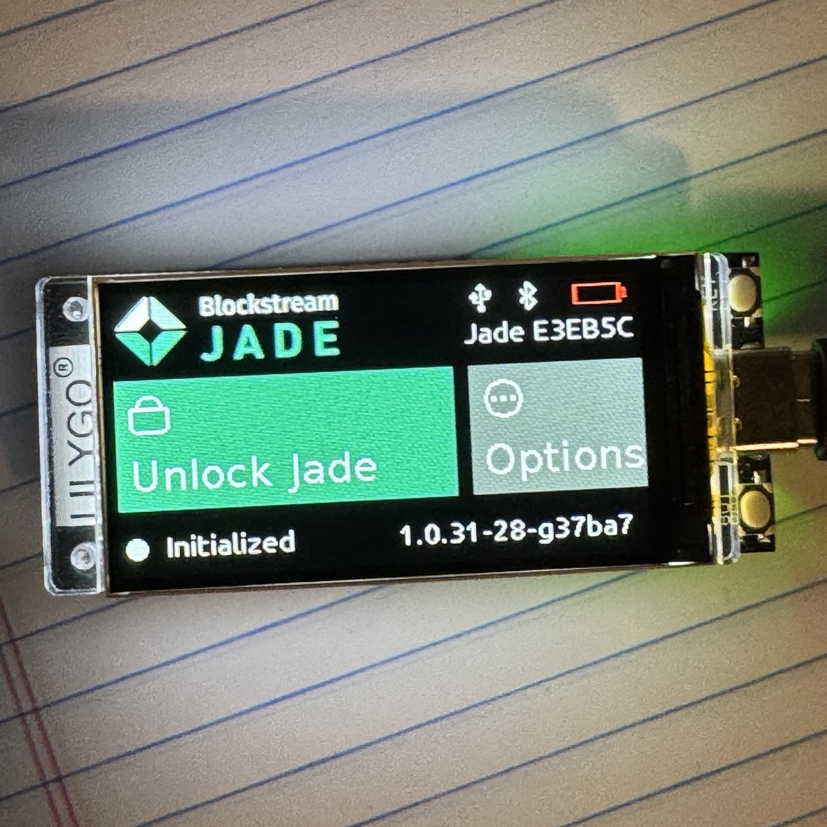 How to turn a $13 Lilygo T-Display S3 into a Blockstream Jade Bitcoin hardware wallet: 🧵👇