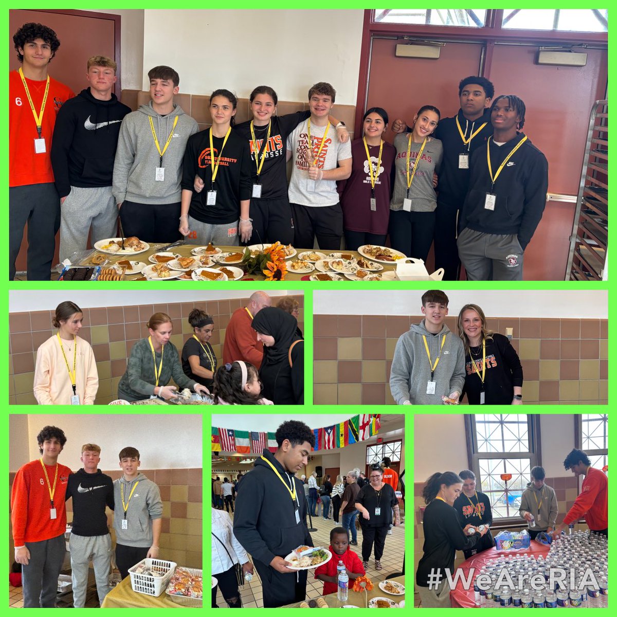 #WeAreRIA 14th RIA Thanksgiving!! Many thanks to the student volunteers from CCCSD &amp; AQ for helping serve and assist over 600 people!! Service learning!! RIAGrateful!! ⁦<a href="/MaryAndrecolich/">Mary Andrecolich Montesano Diaz</a>⁩ ⁦<a href="/drpeluso/">Dr. Carmine Peluso</a>⁩ ⁦<a href="/AQInstitute/">The Aquinas Institute of Rochester</a>⁩ ⁦<a href="/CCCSDtweets/">Churchville-Chili Central School District</a>⁩ ⁦<a href="/RCSDNYS/">Rochester City School District</a>⁩
