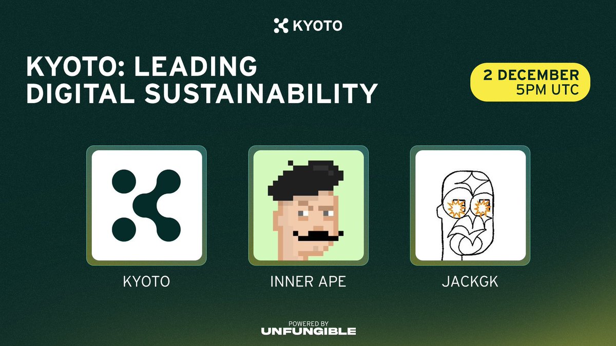 📢🚨Next Monday, join us and @Inner_Ape on <a href="/X/">X</a>  and <a href="/YouTube/">YouTube</a> for Kyoto’s FIRST live stream, co-hosted by <a href="/JackGK_BTC/">JackGK</a>! 📽️✨

Whether you're an OG community member or discovering us for the first time, this FFA session will cover everything you need to know about Kyoto, its vision