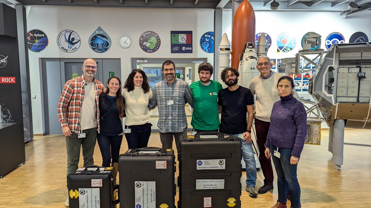 cpcanora's tweet photo. 🚀 Proud to deliver the Phoenix BB1 (INTA) for ESA's #PANGAEA astronaut program, in the European Astronaut Center! 👨‍🚀 Astronaut @matthiamaurer joined for the operation trainning.
We visit LUNA Analog Facility, where BB1 will support future lunar training testing campaign https://t.co/DDqKDuIS3d