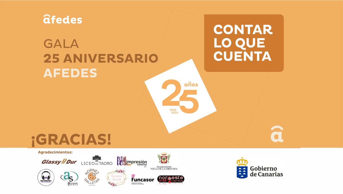 En el enlace está toda la Gala 25 años  de Afedes, celebrada en La Orotava.
Dar al enlace para verla.
youtube.com/live/XQJDcGFfc…