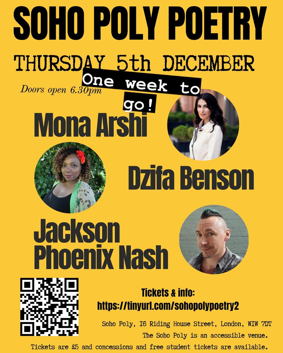 The Soho Poly (@thesohopoly) on Twitter photo Next Thursday we have a truly amazing poetry line up, curated by <a href="/HCopley/">Hannah Copley</a>. Sign up here! sohopoly.co.uk
<a href="/wminhumanities/">Humanities at Westminster</a> <a href="/UniWestminster/">University of Westminster</a> <a href="/FitzWestForum/">FitzWest</a> Next Thursday we have a truly amazing poetry line up, curated by <a href="/HCopley/">Hannah Copley</a>. Sign up here! sohopoly.co.uk
<a href="/wminhumanities/">Humanities at Westminster</a> <a href="/UniWestminster/">University of Westminster</a> <a href="/FitzWestForum/">FitzWest</a>