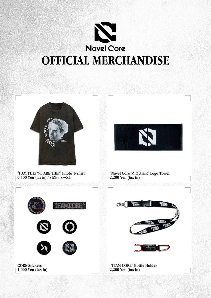 NovelCore x OUTER ロゴタオル BMSG Novel Core × OUTER