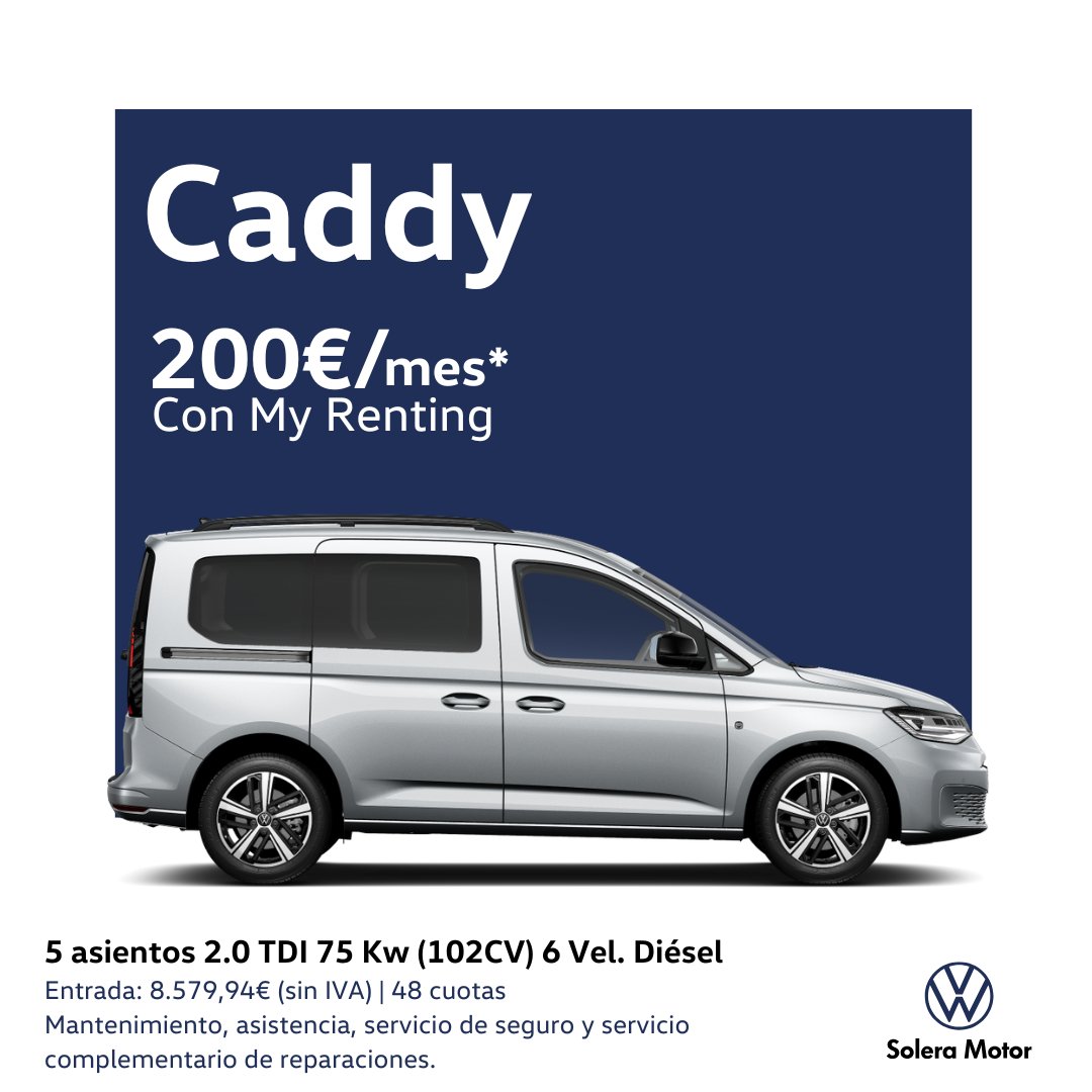 La Volkswagen Caddy está diseñada para quienes llevan su trabajo y su vida al siguiente nivel.

¡Te esperamos en Solera Motor Volkswagen!
#soleravw #vw #volkswagen #vwcádiz #vwjerez
