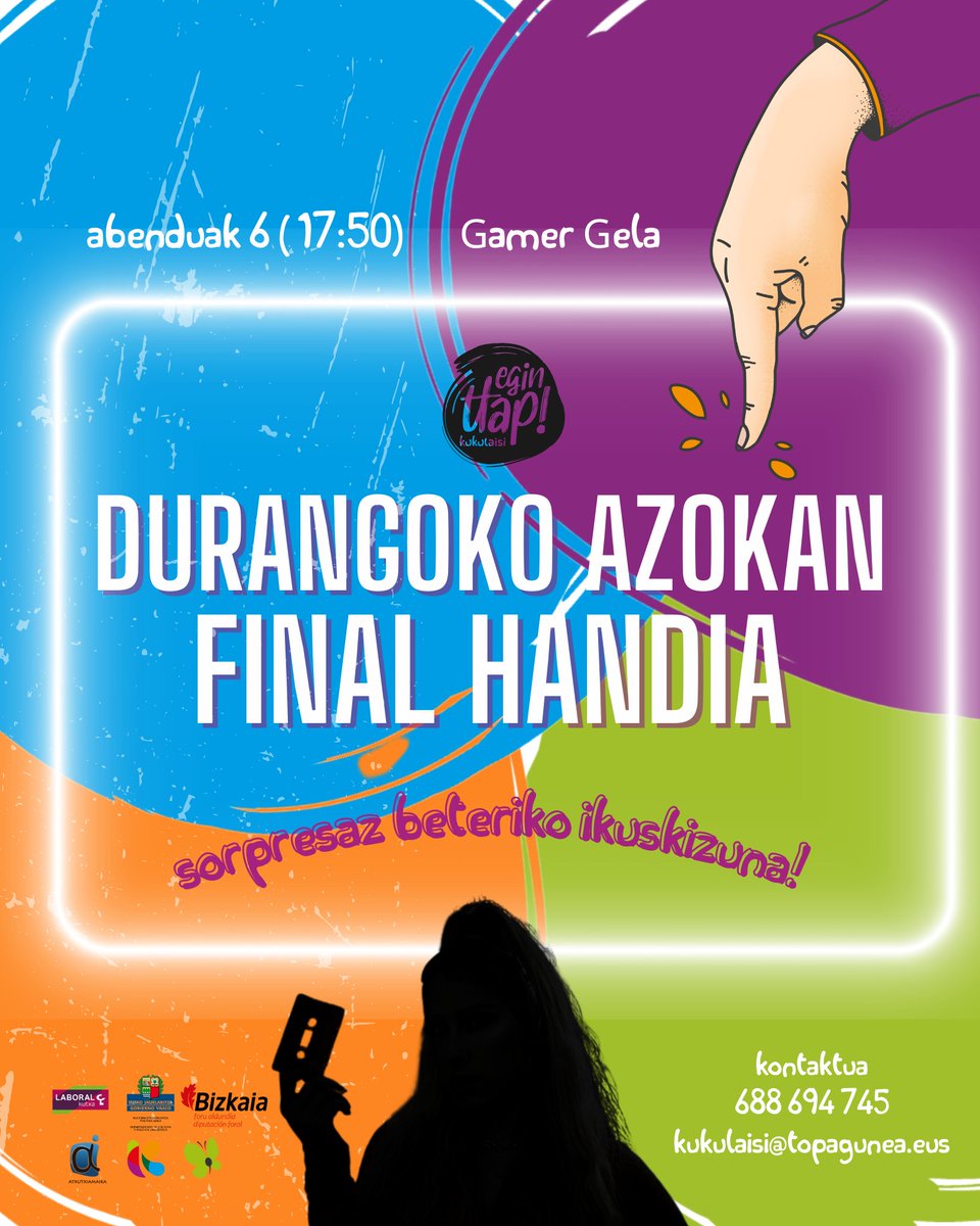 🔥 Prest EginTtap!-eko finalerako ?! 🔥

💥 Durangoko Azokan izango gara aurten, eta #loreaintxausti izango dugu bidelagun

🥳 Animatu zaitez!! 

#eginttap