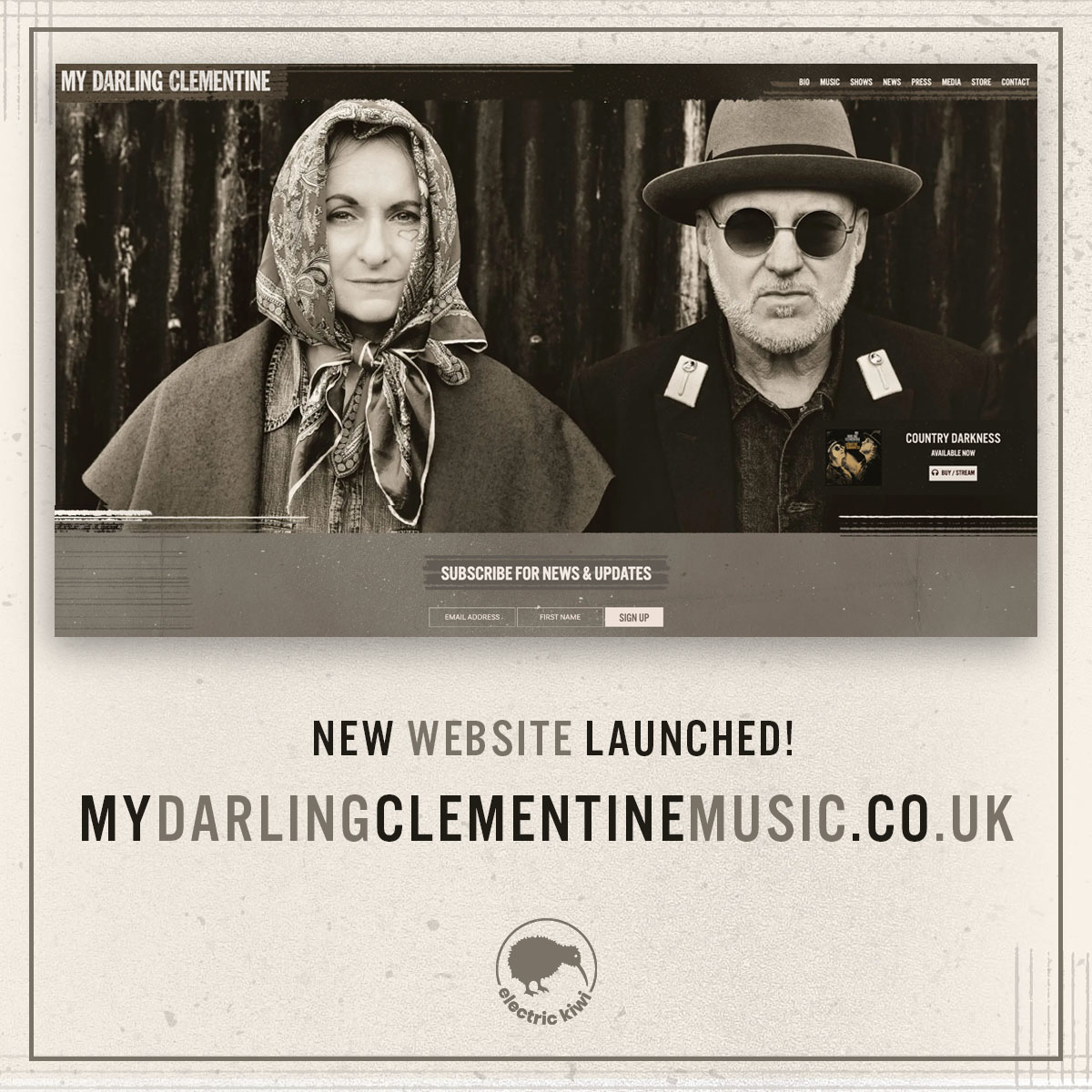 Ross Barber-Smith ⚡🥝 (@electrickiwi) on Twitter photo Excited to launch a new website for long-term clients <a href="/My_Darling_Clem/">My Darling Clementine</a>. Hard to believe that I've been working with Michael and Lou for over 11 years now, but it's true!
mydarlingclementinemusic.co.uk Excited to launch a new website for long-term clients <a href="/My_Darling_Clem/">My Darling Clementine</a>. Hard to believe that I've been working with Michael and Lou for over 11 years now, but it's true!
mydarlingclementinemusic.co.uk