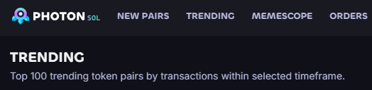If you are trading memecoins, you need this site for fast buy and sell.  💰📈🤝

Ref link: photon-sol.tinyastro.io/@Luking