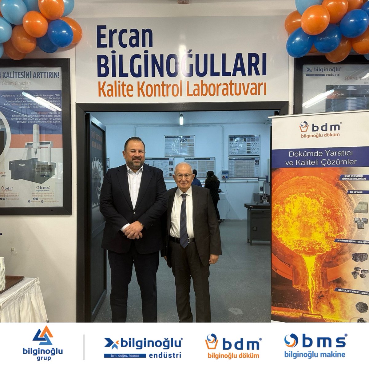 's tweet image. Bilginoğlu Grup 50. Yıl “Ercan Bilginoğulları Kalite Kontrol Laboratuvarı” Açılışı!
#MTAL #özelkosbizülfümevlütçelik #kalitekontrollaboratuvarı #açılıştöreni #geleceğinprofesyonelleri #KSS #bilginoğluendüstri #bilginoğlumakine #bilginoğludöküm #bilginoğlugrup