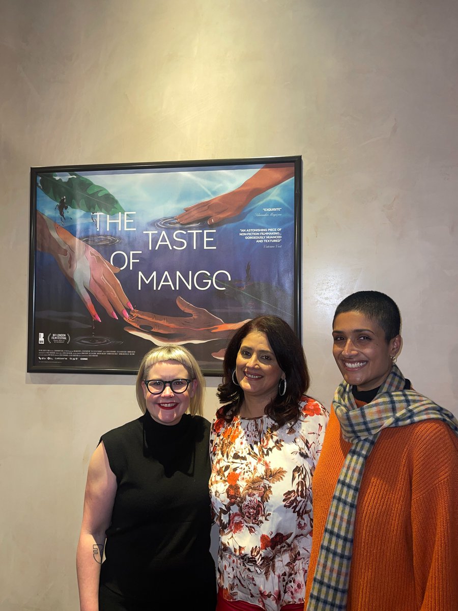 ReclaimTheFrame's tweet photo. THE TASTE OF MANGO is in cinemas today! 🥭🌿

Thank you to everyone who joined us in Bristol, Edinburgh, London this month for previews, conversations + doc filmmakers roundatables!

You can now watch our full interview from @BerthaDocHouse  on our YT channel! Link in bio. https://t.co/usXQTkQUkh