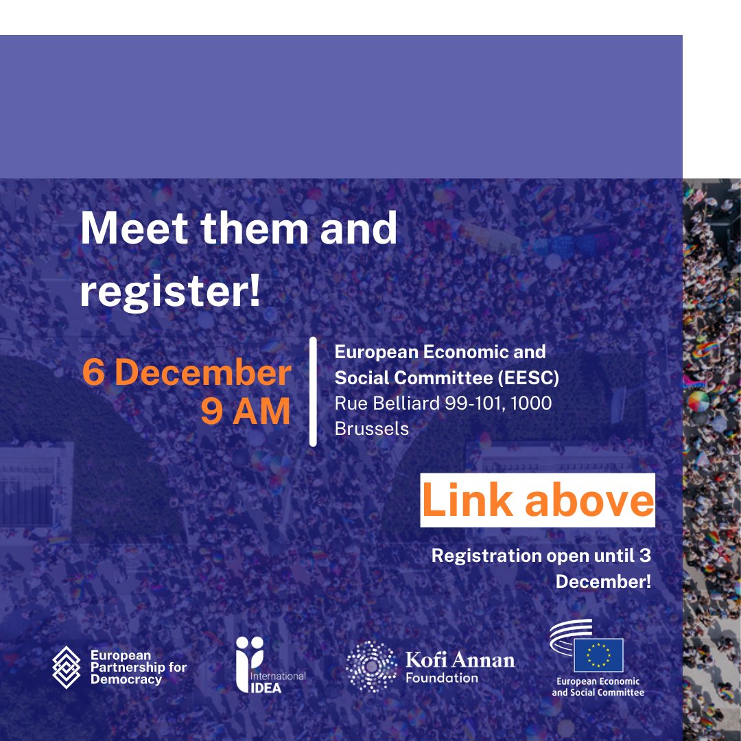 Kofi Annan Foundation (@kofiannanfdn) on Twitter photo ⌨️ Foreign information manipulation will be one of the key challenges for the next <a href="/EU_Commission/">European Commission</a>.
🗣️ Join the discussion with a panel of distinguished experts on how to forge an effective European #DemocracyShield 🧵
Among the speakers...🧵 ⌨️ Foreign information manipulation will be one of the key challenges for the next <a href="/EU_Commission/">European Commission</a>.
🗣️ Join the discussion with a panel of distinguished experts on how to forge an effective European #DemocracyShield 🧵
Among the speakers...🧵