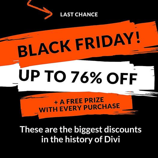 wmwebdes's tweet photo. Purchase any Divi product and get the biggest discount of all time, a free prize, a pack of website templates and exclusive access to dozens of additional product deals  https://t.co/E2NRQOdVJb https://t.co/PPpp4Zsv1t