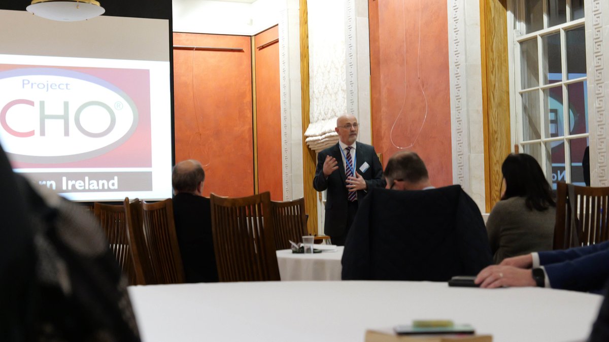 🎥 Stormont Estate, Belfast, premiered a documentary on Project ECHO's impact on NI Health Care. Prof. McBride praised staff and the Dept. of Health. Prof. Watson highlighted ECHO's role in empowering healthcare professionals. 

Watch the video here --&gt; t.ly/tpyLi