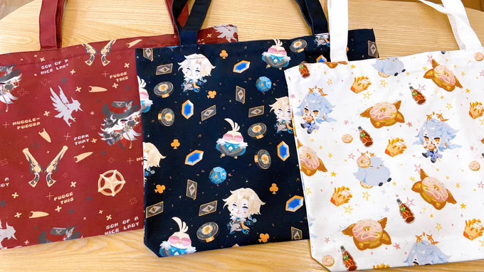 i made more totebags :D #honkaistarrail #boothill #aventurine #sunday