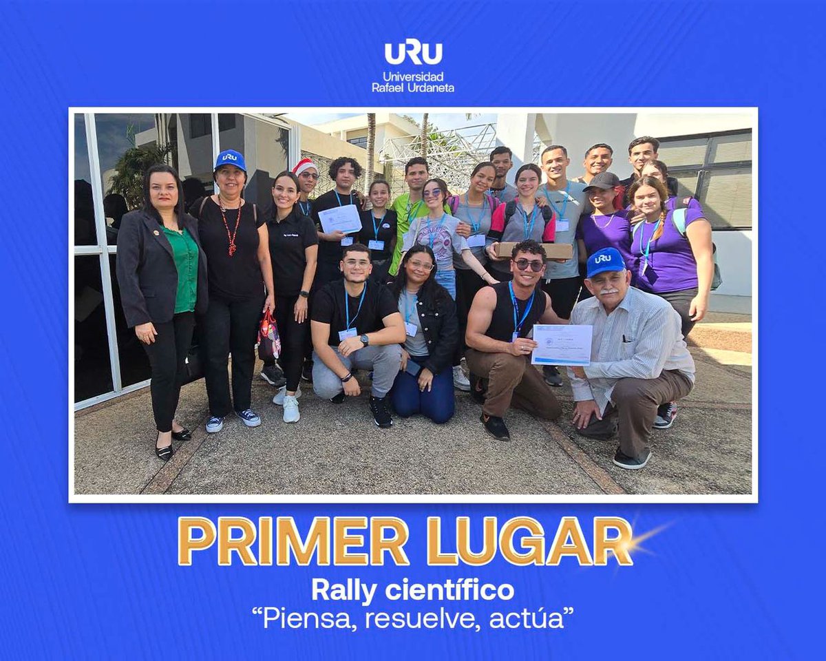 La URU se posiciona en primer lugar en el pasado Rally Científico "Piensa, actúa, resuelve". 💡

Nos enorgullece ver el crecimiento de nuestros jóvenes, cada estudiante demuestra porqué esta institución continúa marcando la diferencia. 💙📝