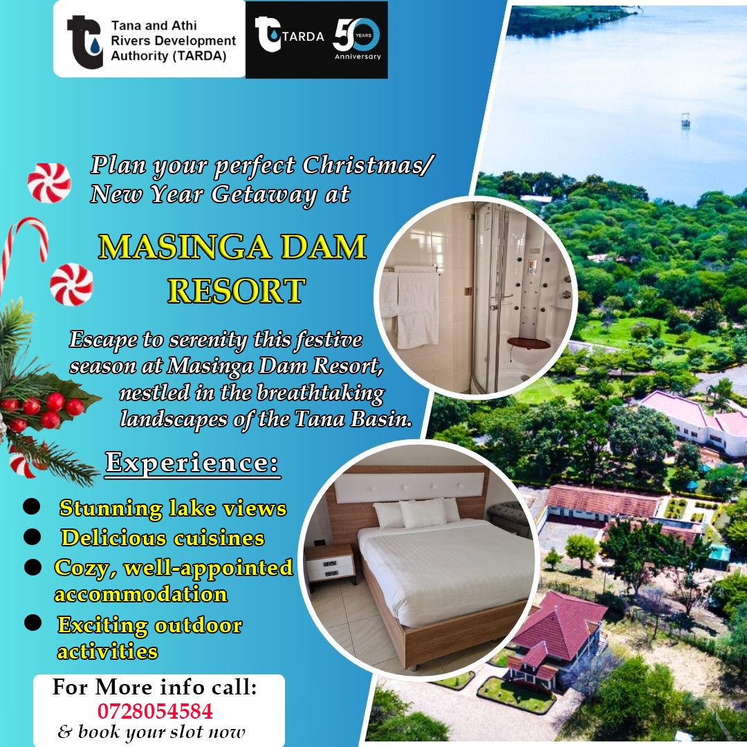 TardaKE's tweet photo. 🎄✨Plan your perfect Christmas or New Year getaway at #MasingaDamResort! Whether you're seeking adventure or relaxation, Masinga Dam Resort has something for everyone. Make this festive season truly unforgettable—book your stay today by calling us at 0728054584!🎁#TwendaMasinga https://t.co/SBfOIBCOM7