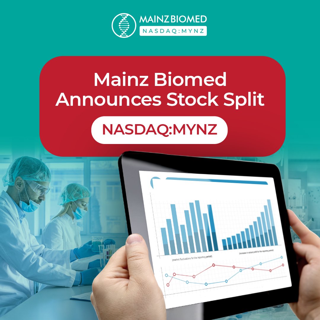 $MYNZ Mainz Biomed announces a stock split effective Dec. 3, 2024, to increase market price, meet Nasdaq standards, and enhance investor appeal.

Read the full press release: mainzbiomed.com/mainz-biomed-a…

#StockMarketNews #StockMarketToday #StockUpdate #stocksplit #investor
