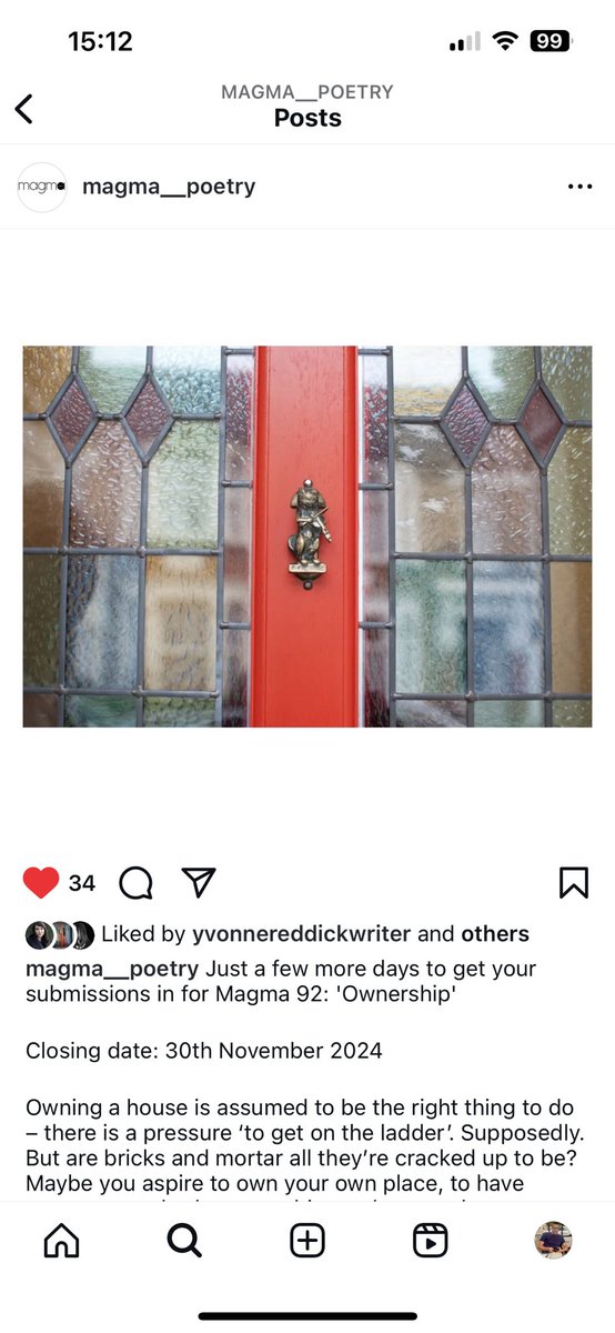 Only 2 days to go to send poems on ‘ownership’ to <a href="/magmapoetry/">Magma Poetry</a> - I’m co- editing with Kathy Pimlott and <a href="/DrDanne/">Danne Jobin</a> - We’re can’t wait to read your poems! magmapoetry.com/call-for-submi…