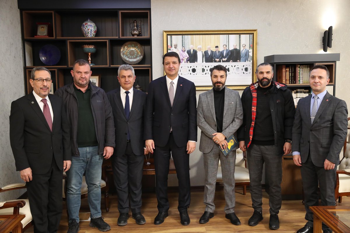 SaadetPartisi's tweet photo. TÜRSİAD Yönetim Kurulu Başkanı Orhan Koçdaş ve beraberindeki heyet, Genel Başkanımız Mahmut Arıkan'a hayırlı olsun ziyaretinde bulundu. https://t.co/kgznRwSOEa