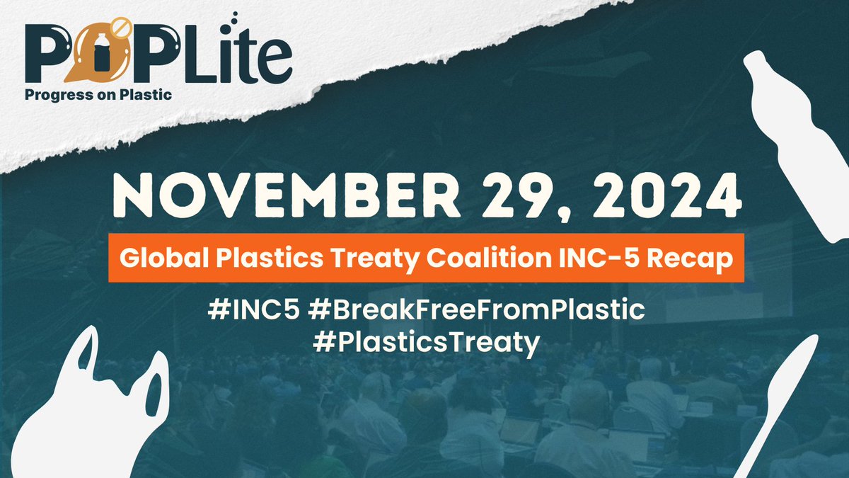 The fifth day of #INC5 negotiations for a #PlasticsTreaty was dedicated to closed-door informal meetings by country delegates. 

Check out #BreakFreeFromPlastic highs ✅ &amp; lows ❌ as well as the key stories from today on our website: breakfreefromplastic.org/poplite/