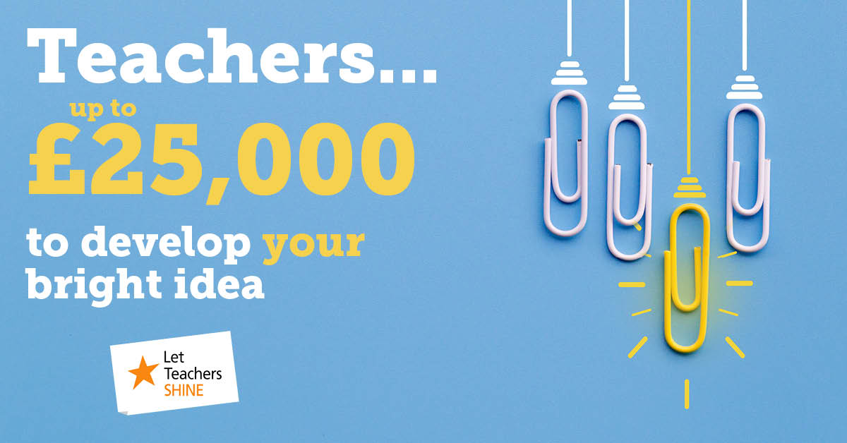 Amy How (@rekenrek101) on Twitter photo Teachers!
If you have a bright idea to help improve education for school children in the North, you need to apply today. The support from <a href="/LtTeachersSHINE/">Let Teachers SHINE 🌟</a> is so much more than funding.
They believed in me and I can honestly tell you it has been life changing. Teachers!
If you have a bright idea to help improve education for school children in the North, you need to apply today. The support from <a href="/LtTeachersSHINE/">Let Teachers SHINE 🌟</a> is so much more than funding.
They believed in me and I can honestly tell you it has been life changing.