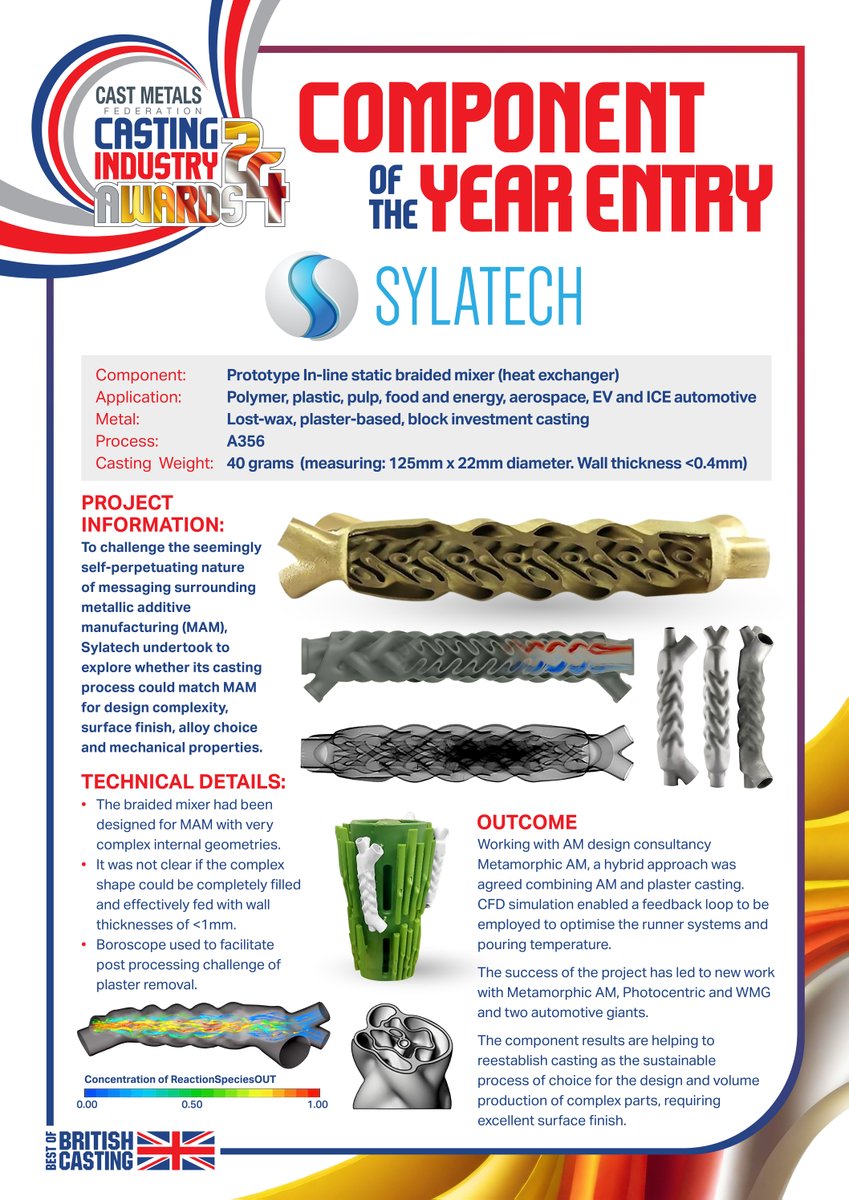 Last week we were delighted to achieve a Highly Commended award at The Cast Metals Federation, CMF Industry Awards 2024 event. 

Whilst we did not quite repeat last year's success, the judges presented Sylatech with a highly commended award, for our work with a highly complex