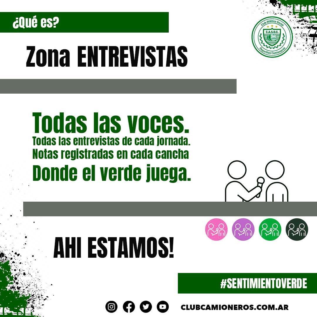 casdcamioneros's tweet photo. 🔴 𝙕𝙤𝙣𝙖 𝙀𝙣𝙩𝙧𝙚𝙫𝙞𝙨𝙩𝙖𝙨
Para conocer las impresiones de los protagonistas de todas las disciplinas. 
Otra propuesta para seguir compartiendo...
🛤 #SentimientoVerde 💚 https://t.co/RUtaI8IQLj