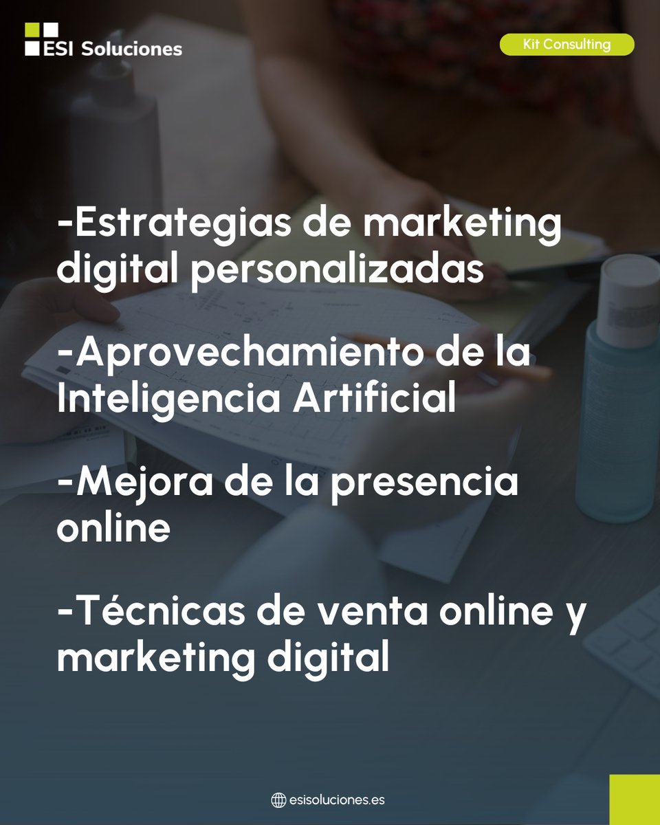 ⏰ ¡Queda poco tiempo para acceder al Asesoramiento en Ventas Digitales de manera GRATUITA!

Gracias al #KitConsulting, las pymes pueden optimizar sus ventas online y mejorar su presencia digital.

Hasta el 31 de diciembre 🔎 esisoluciones.es/kit-consulting…

#KitConsulting #consultoria
