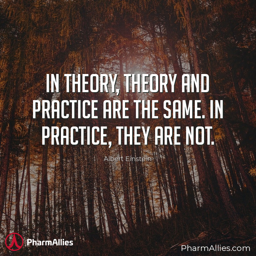 PharmAllies's tweet photo. 𝗔𝗹𝗯𝗲𝗿𝘁 𝗘𝗶𝗻𝘀𝘁𝗲𝗶𝗻’𝘀 𝘄𝗼𝗿𝗱𝘀 are a clever reminder that real-world experience often differs from abstract ideas. While theories can guide us, it's only through practical application that we understand the true complexities and challenges. 

#WhatInspiresMe https://t.co/fRh8tVTJHK