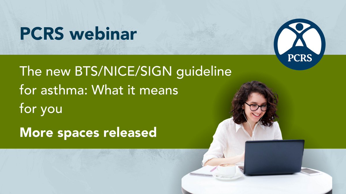 Additional spaces released📣

Join our webinar on the new BTS/NICE/SIGN guideline for asthma, held on the 2nd December, to explore the crucial changes to asthma care and what primary care will need to consider to implement the changes in practice.  

🔗 ow.ly/UN4A50UeKQp