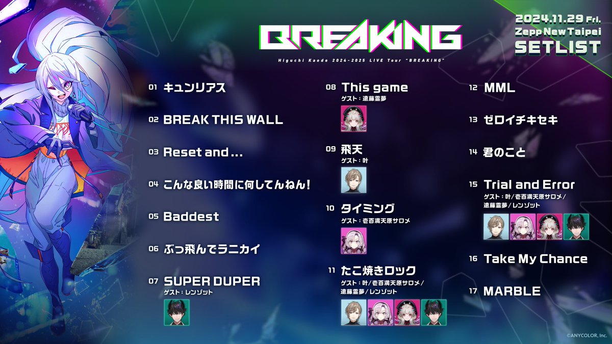 樋口楓 2024-2025 LIVE Tour 