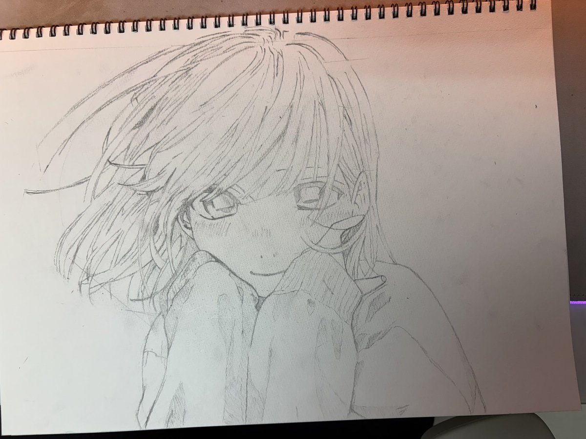 ginga140307's tweet photo. 原作絵のイラストカード欲しいけど近くに本屋無いので自分で描いてます
#アオのハコ https://t.co/s2QaHaPLYl