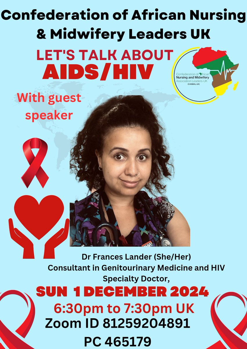 Charity Gladstone RN MBE. Matron Cardiac/Respirato (@chargladstone) on Twitter photo "Lest we forget! Join us this Sunday to reflect on the impact of HIV/AIDS and get important updates. Together, we can make a difference. #HIVAwarenes <a href="/AZNUK1/">AZNUK</a> <a href="/MalawianUKNurse/">Malawian UK Nurses Association</a> <a href="/ZIMNA_UK/">ZIMNA-UK</a> <a href="/CamDocUK237/">CamDocUK</a> <a href="/Prettym39505355/">Rose Mac hombo</a> <a href="/knmuk__/">Kenyan Nurses & Midwives-UK</a> <a href="/kenma_uk/">KENMA - Kenyan Nurses And Midwives Association-UK</a> <a href="/nigerianursesuk/">NNCAUK</a> <a href="/GhanaNurses/">GRNMA</a> <a href="/MalawiinUK/">Malawi in UK</a> "Lest we forget! Join us this Sunday to reflect on the impact of HIV/AIDS and get important updates. Together, we can make a difference. #HIVAwarenes <a href="/AZNUK1/">AZNUK</a> <a href="/MalawianUKNurse/">Malawian UK Nurses Association</a> <a href="/ZIMNA_UK/">ZIMNA-UK</a> <a href="/CamDocUK237/">CamDocUK</a> <a href="/Prettym39505355/">Rose Mac hombo</a> <a href="/knmuk__/">Kenyan Nurses & Midwives-UK</a> <a href="/kenma_uk/">KENMA - Kenyan Nurses And Midwives Association-UK</a> <a href="/nigerianursesuk/">NNCAUK</a> <a href="/GhanaNurses/">GRNMA</a> <a href="/MalawiinUK/">Malawi in UK</a>