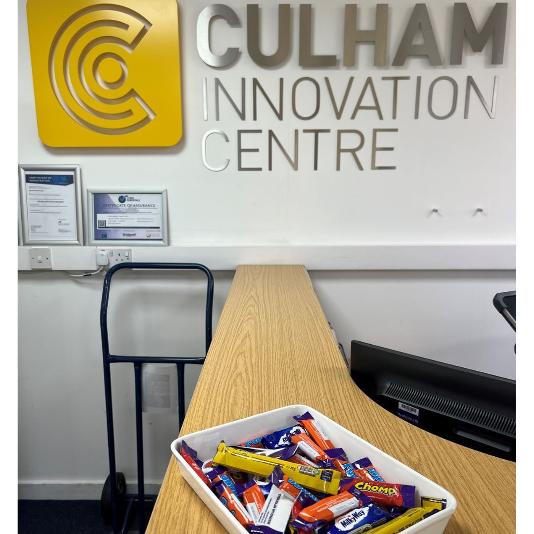 A chocolate treat at Culham Innovation Centre today. Happy Friday!!