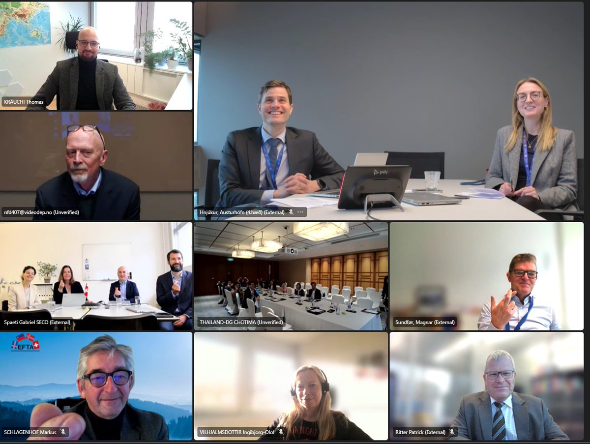 🇮🇸🇱🇮🇳🇴🇨🇭 EFTA–Thailand 🇹🇭 free trade negotiations are concluded!🚀🤝

Today, heads of delegation from the #EFTA States and #Thailand met online to finalise negotiations towards an ambitious and broad-based free trade agreement (FTA).

Learn more👉efta.int/media-resource…