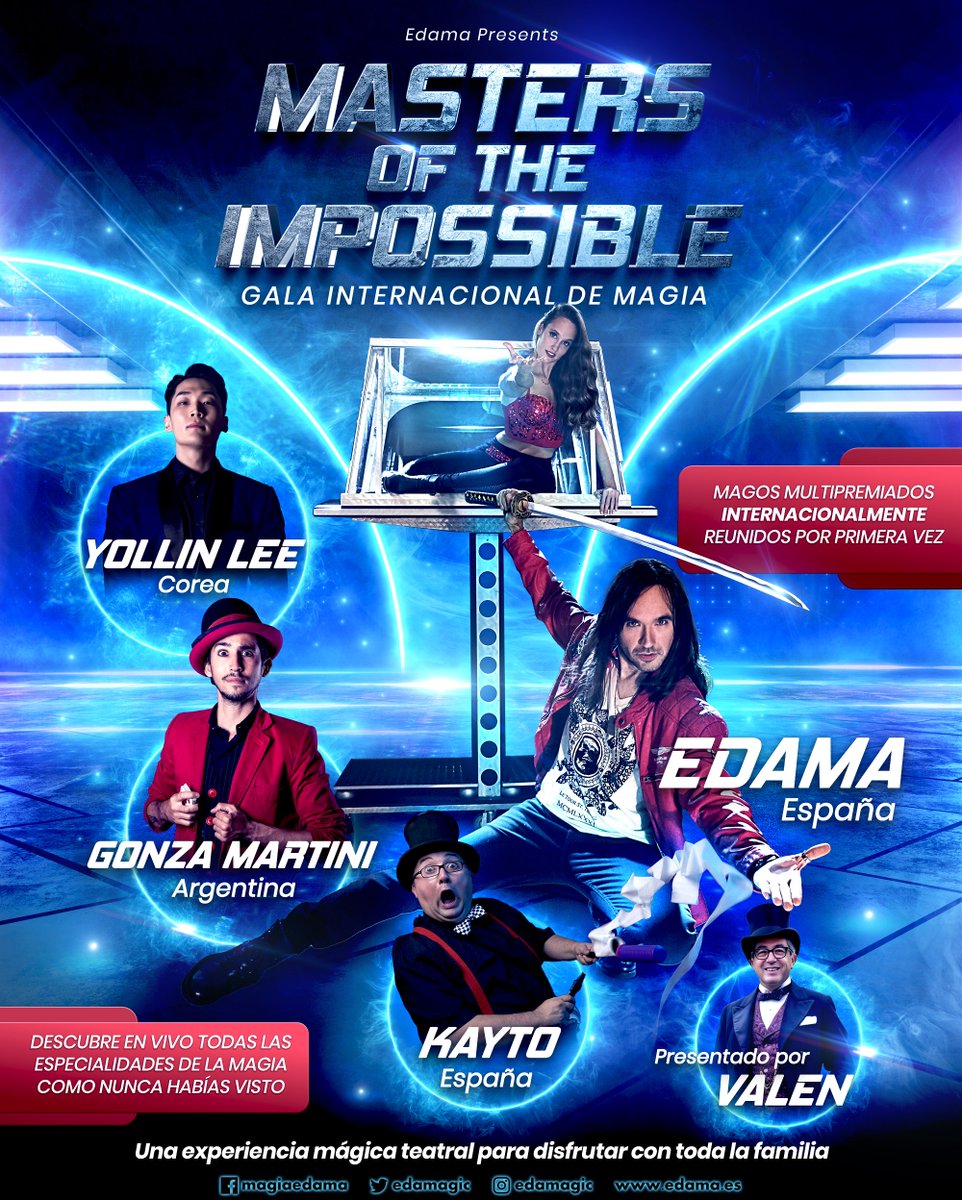 Edamagic's tweet image. #Logroño ... Allá vamos!!! 🔥🔥🔥
Cinco ilusionistas de todo el mundo para asombrarte esta Navidad💥
29 diciembre - ¡Corre que las entradas desaparecen! 
🎟 edama.es/entradas