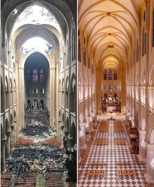 Quelle prouesse de nos artisans en seulement 5 ans de travaux.💪
Et voilà le résultat BRAVOoooo...😍
#Toutestpossible #NDParis <a href="/notredameparis/">Cathédrale Notre-Dame de Paris</a>