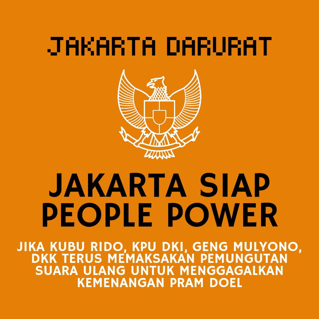 BloggerCihuy's tweet image. #SatuinPutaran
- PramDoel Sudah Menang 50,07%
- ⁠Lawan manipulasi
- ⁠KPUD Bawaslu Jangan Main-main